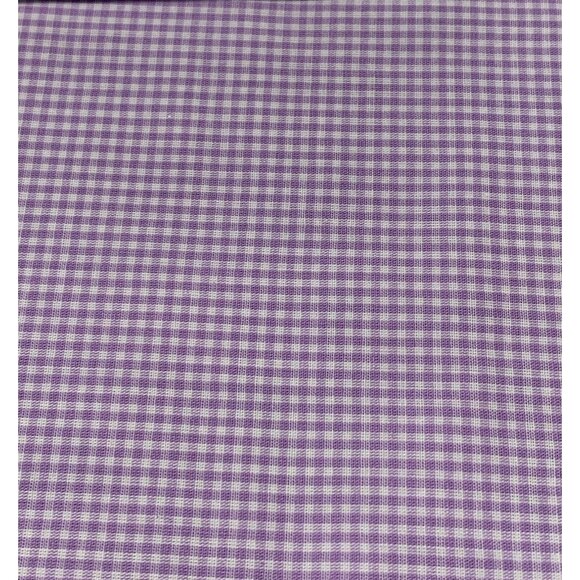 Purple Gingham Cotton Fabric 1/2 Yard 44" Wide Quilting - Picture 1 of 5